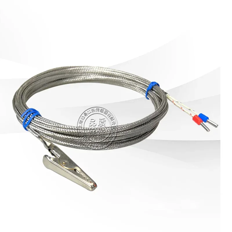 K-type crocodile clamp thermocouple clamp type thermocouple K-type temperature sensor temperature control probe
