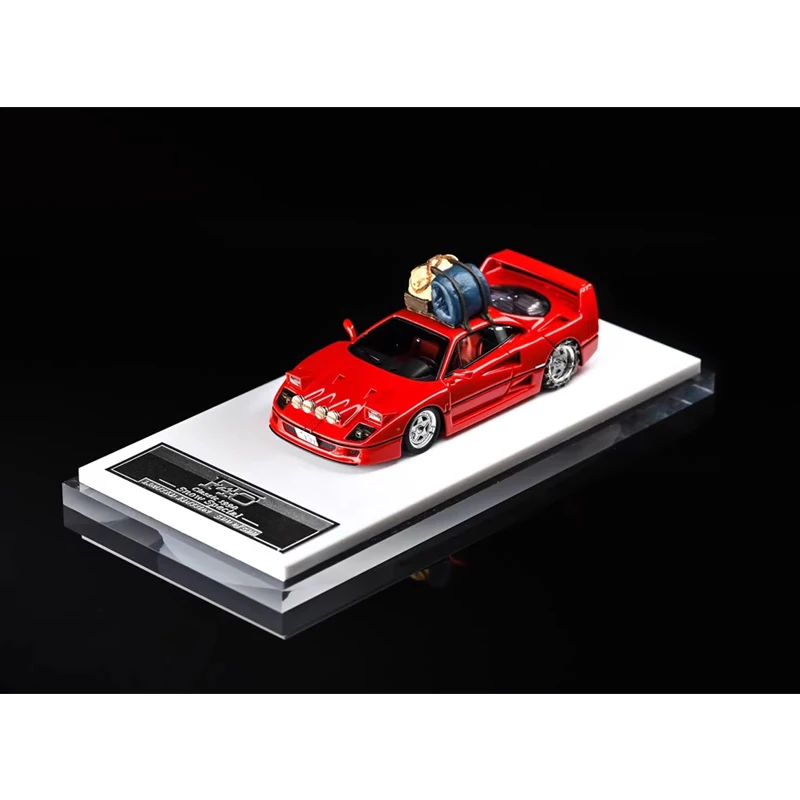 MY64 1:64 custom version F40 Snow version resin simulation car model decoration