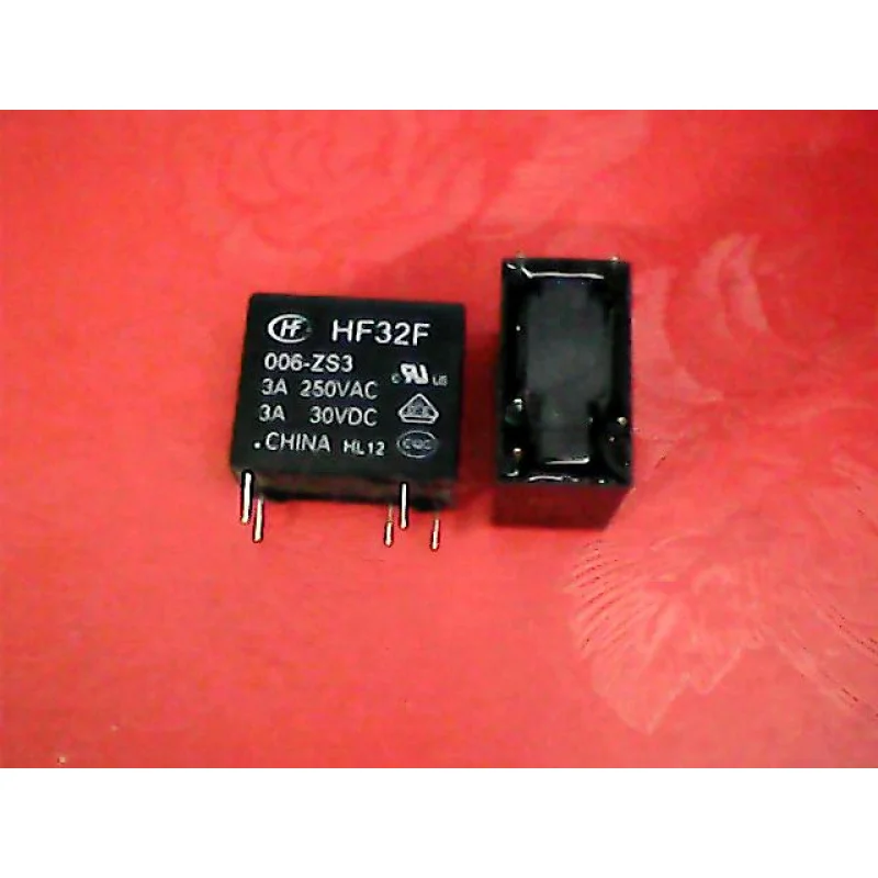 HONGFANEWOriginalHF32F/006-ZS3 4Pin6V One NO One NC Relay for Home Appliance Industrial Power Supply