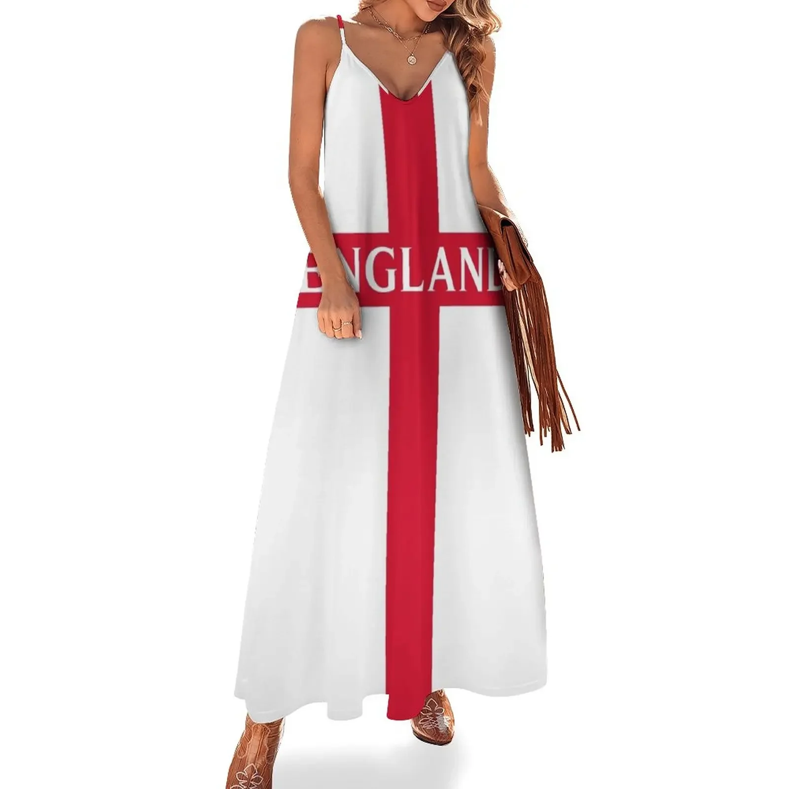 

ENGLAND ST. GEORGE CROSS, BY SUBGIRL Sleeveless Dress dresses for woman Evening gown summer dresses women 2024