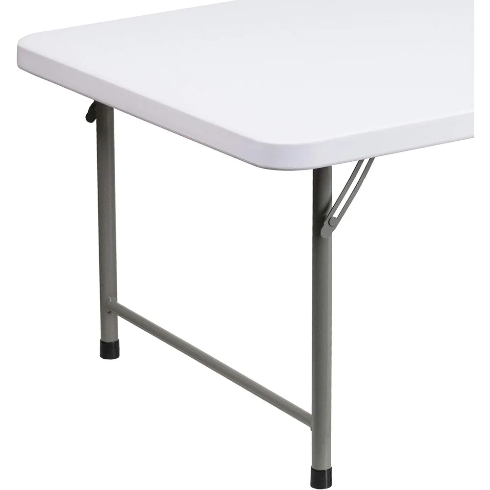 4.93' Classroom Activity Table for School and Home, Heavy-Duty Rectangular Plastic Activity Table for Kids, White