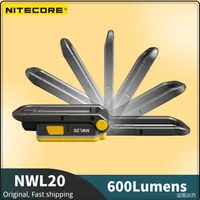 NITECORE NWL20 Rechargeable Flashlight 600Lumens 180° Adjustable Multifunctional Triple Output Floodlight  Include Battery