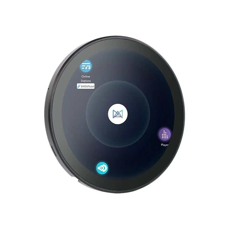 Smart Home System 5\" Round Metal Touch Screen Android POE Tablet Control Panel for Garages Hotels RVs with IPS Display RS485