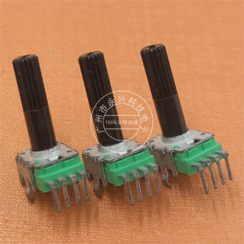 3PCS RK11 Type Vertical Four Pin Single Connection B50K Four Pin Power Amplifier Volume Adjustment Potentiometer