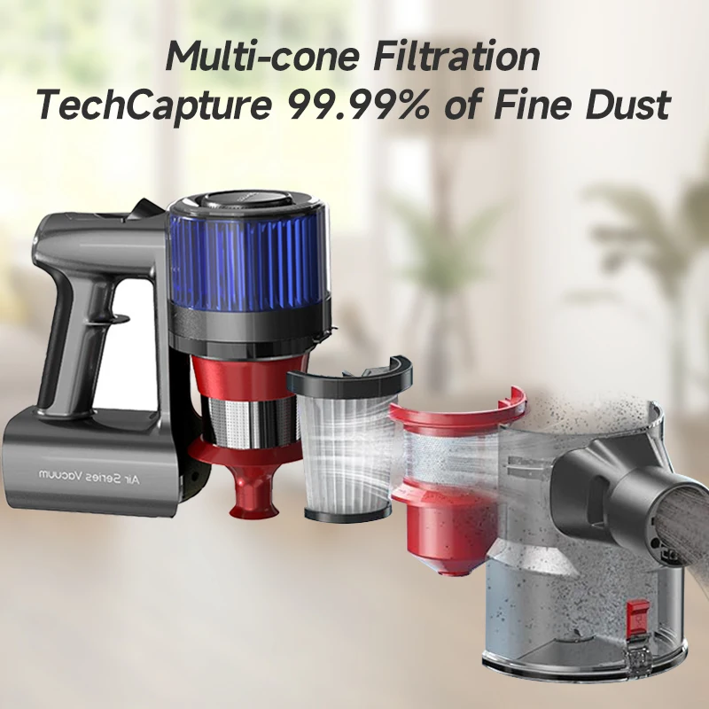 XINSHE เครื่องดูดฝุ่นไร้สายดูดแรง 30KPA พรมรถยนต์โซฟามือถือ smartHome เครื่องใช้ไฟฟ้าแบตเตอรี่แบบถอดได้ถ้วยฝุ่น