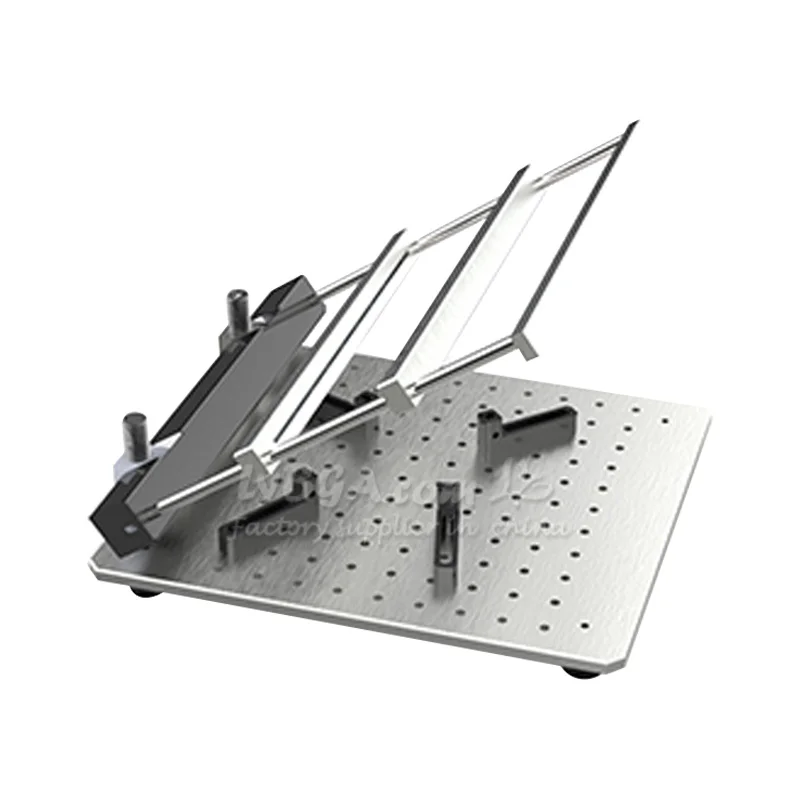 LY Mini Manual Silkscreen Red Glue Printing Platform for PCB Stencil Chip Repairing SMT Solder Paste Print Size 170x170mm