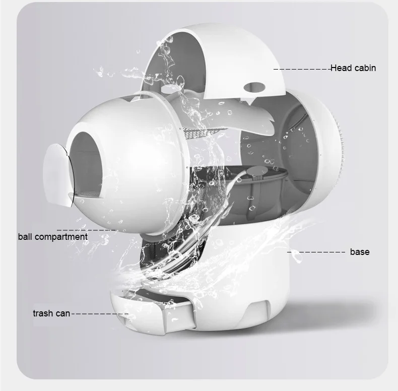 Fully automatic intelligent cat  basin extra-large drawer oversized cat toilet intelligent deodorizing cat  basin