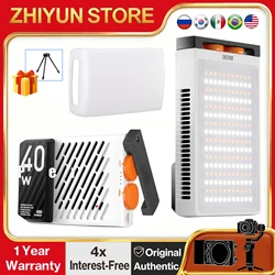 ZHIYUN FIVERAY M40 40W Luci a LED Luce tascabile portatile Lampada per foto video Luce di riempimento Illuminazione fotografica per Tiktok YouTube Ins