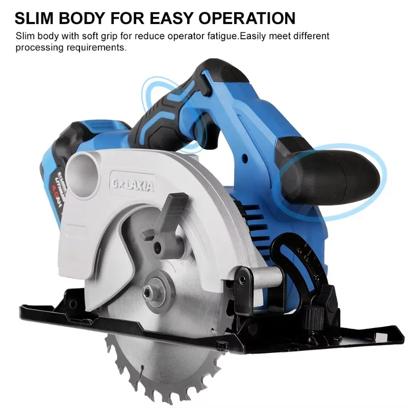 Cordless Circular Saw Hand Held Portable Li-lon Power Tools Professional Wood Cutting Saw Woodworking Machine With Battery