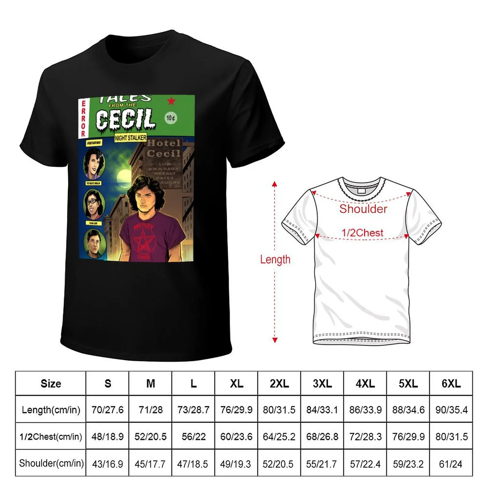 Cecil Hotel T-Shirt Odor Resistant Short Sleeve Top