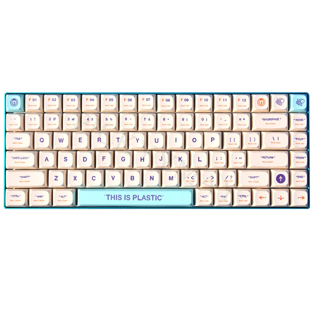 Design 141 Key PBT Keycap DYE-SUB XDA Profile Personalized Minimalist Colorful OEM Keycaps For Mechanical Keyboard