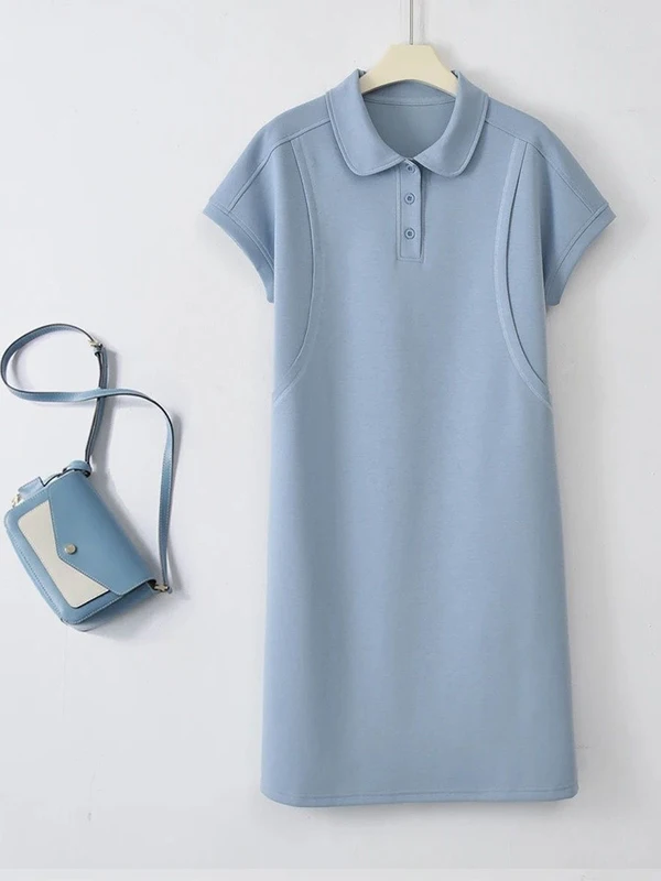 T-shirt décontracté en coton Ne ort Sve Dr pour femme, coupe ample, mi-long, coupe droite, été Dr