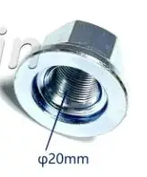 تنطبق على أجزاء الملحقات تنطبق على أجزاء الملحقات، مسامير إطارات العجلات ذات الرافعة الشوكية، مسمار محور المحور الأمامي لـ Heli K75 Mnm-1347 #4