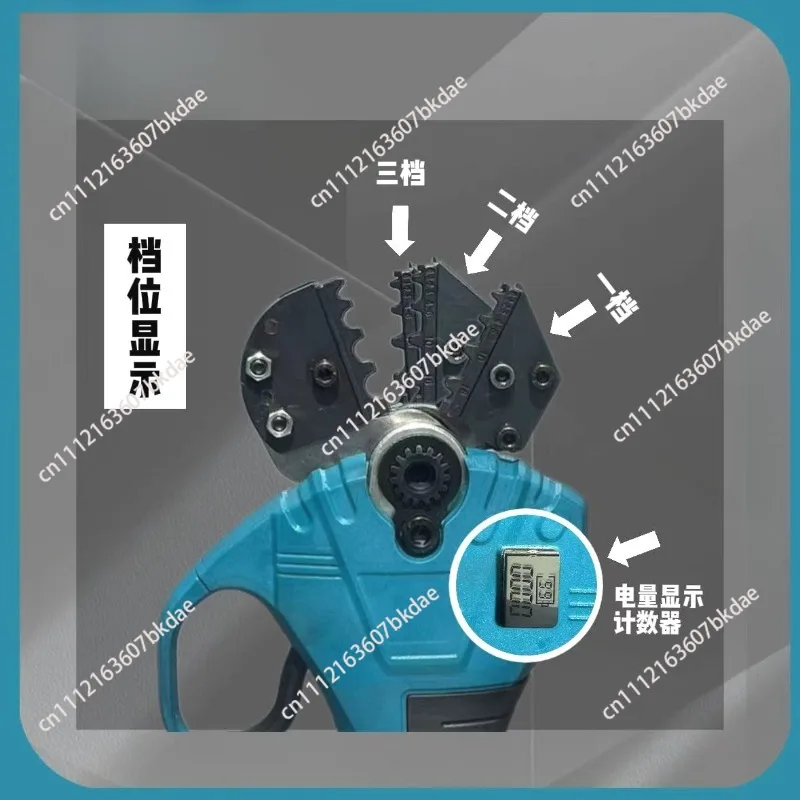 Electric Crimping Clamp Rechargeable Cold Crimping Clamp Mini Wiring  Terminal Pre-Insulated Tubular Bare Crimper