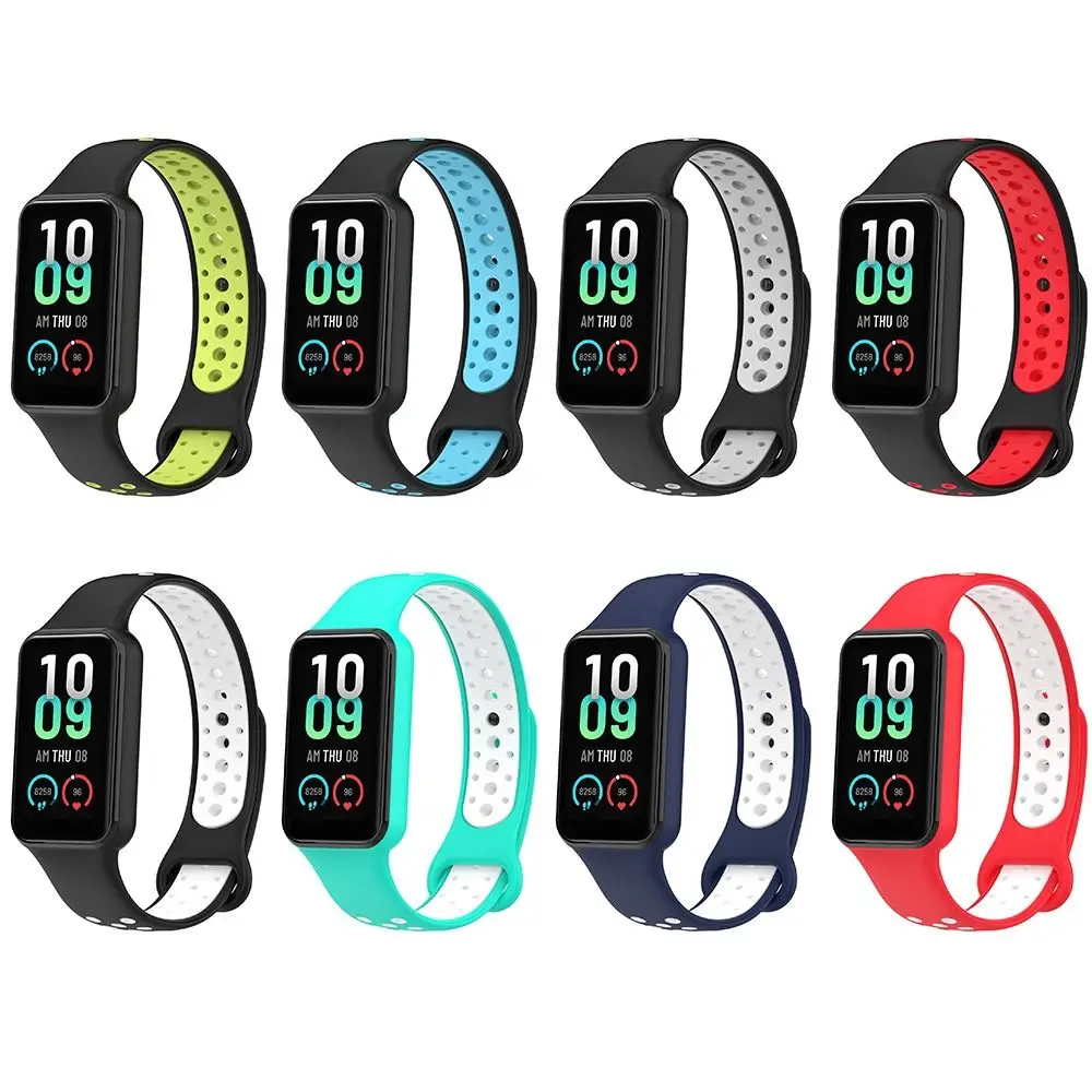 Smart Watch Breathable Two-Color Strap Replacement Bracelet Silicone For Redmi Band 2