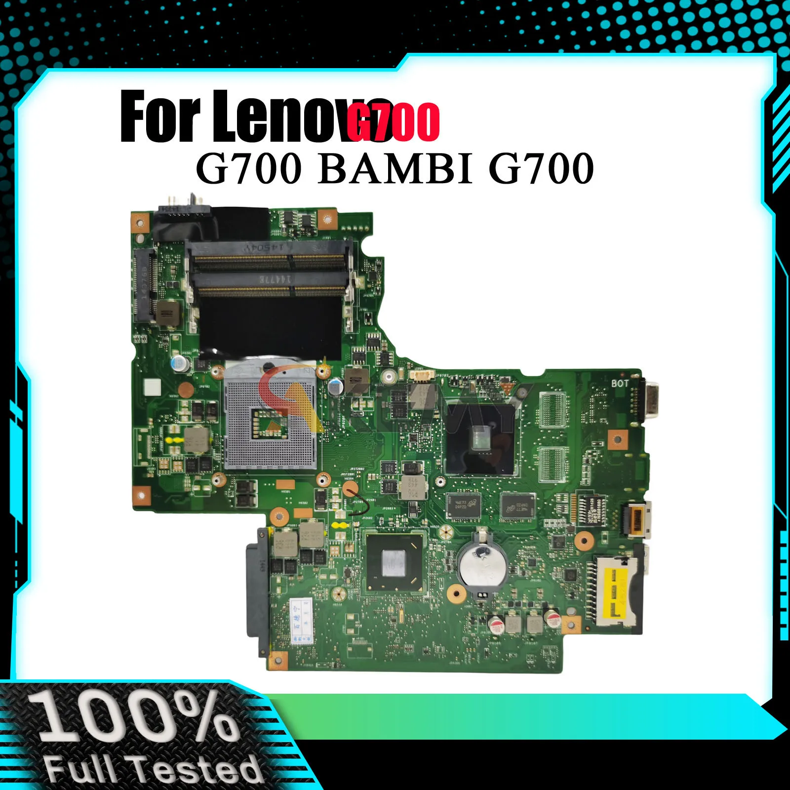 

Материнская плата для ноутбука G700 для Lenovo IdeaPad G700 с процессором Celeron GMA HD HM70, набор микросхем 17,3 дюйма, 100% полностью протестирована