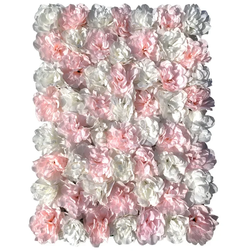 

Artificial Flower Wall Panels Fake Silk Flower Artificial Plants For Bedroom Decoration Wedding Party Wall Backdrop Decor Pink