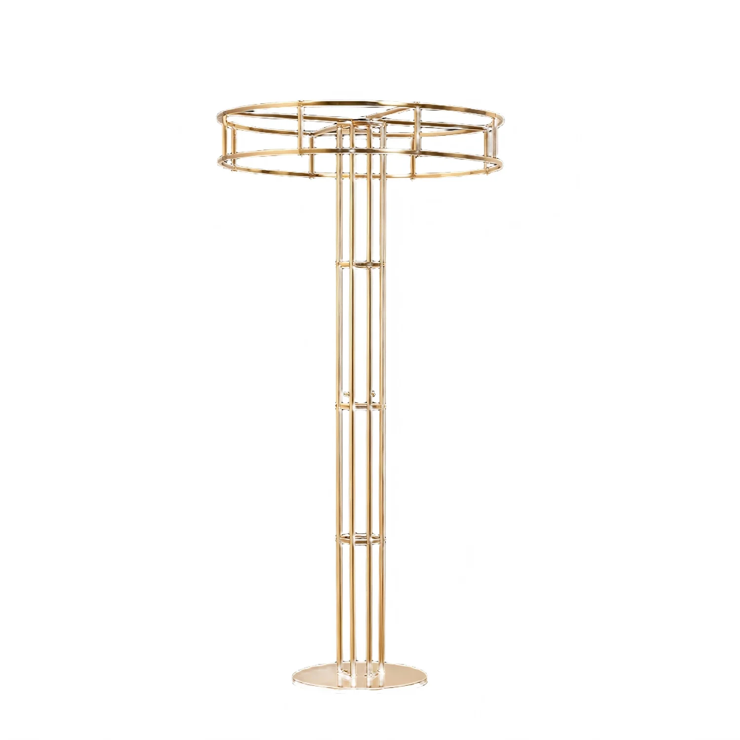 Eleganter Goldener Hochzeits-Blumenständer für Outdoor-Events, Bankett-Tischdekoration, Ideal für Brautpartys, Einweihungsfeiern und Jubiläen – Detail 5