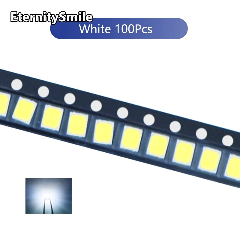 Componentes electrónicos LED Smd 100, azul, amarillo, blanco, verde, rojo, naranja, Morado, RGB, componentes LED altos, kit de bricolaje 2835