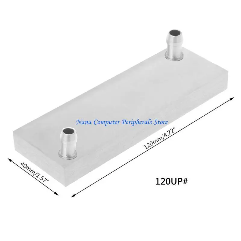 F68C 40x120mm Primary Aluminum Water Cooling Block Heat Sink System For PC Laptop CPU
