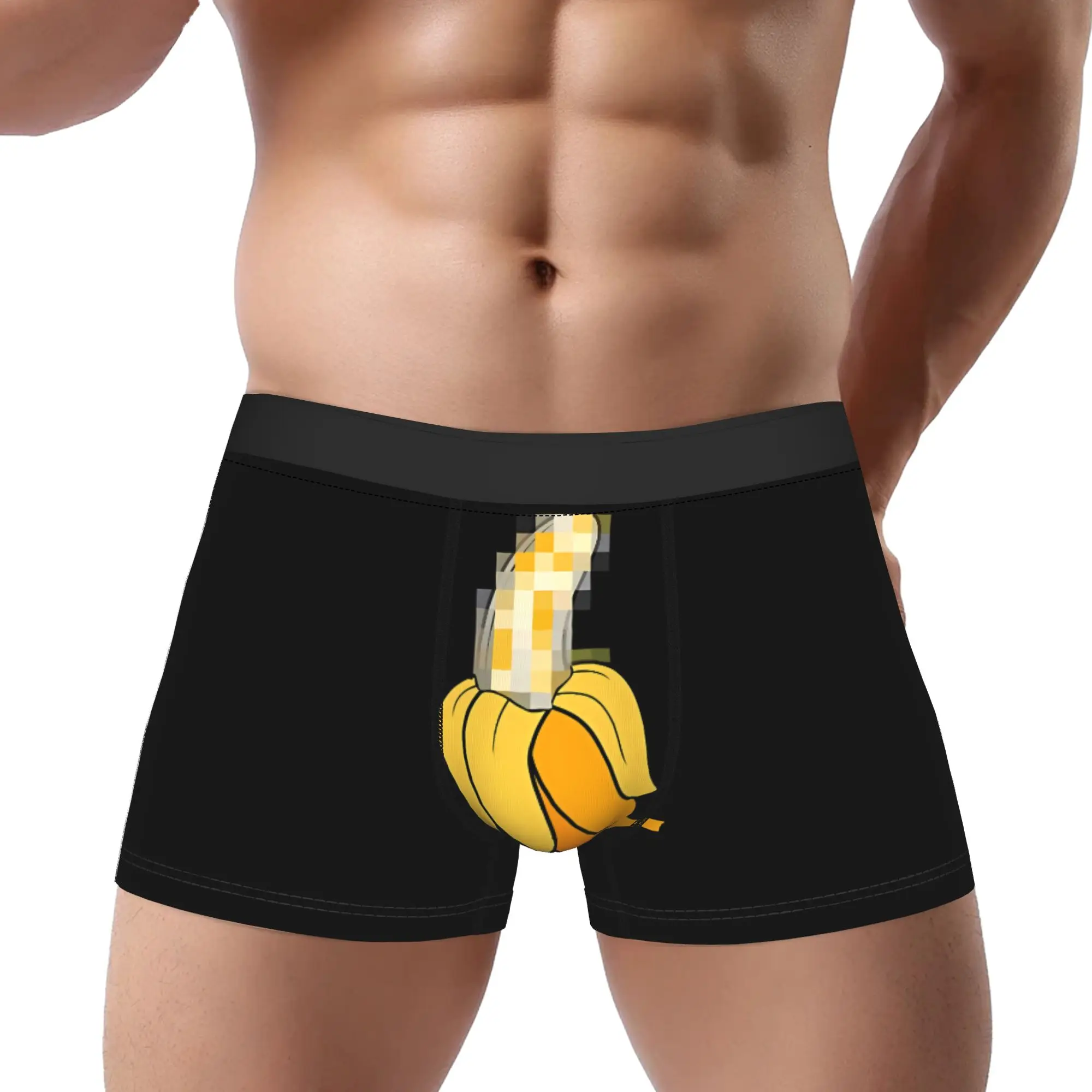 

Big Banana Underwear Man Polyester Boxer Briefs Underpants Printed