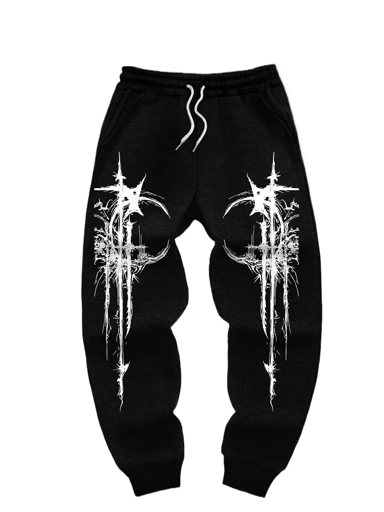 2026 Summer Fashion New Product Gothic Retro Punk Hip Hop Sports Casual Pants Hip Hop Street Wear Loose Pants Large Size