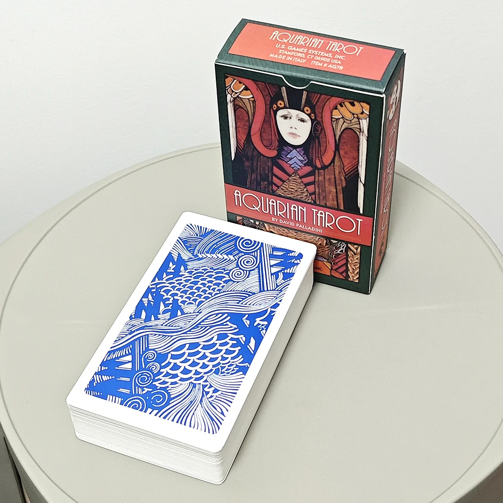 Aquarian Tarot Deck 78 Pcs Classic Tarot Cards Printed on 350GSM Double Embossed Cardstock 12*7cm