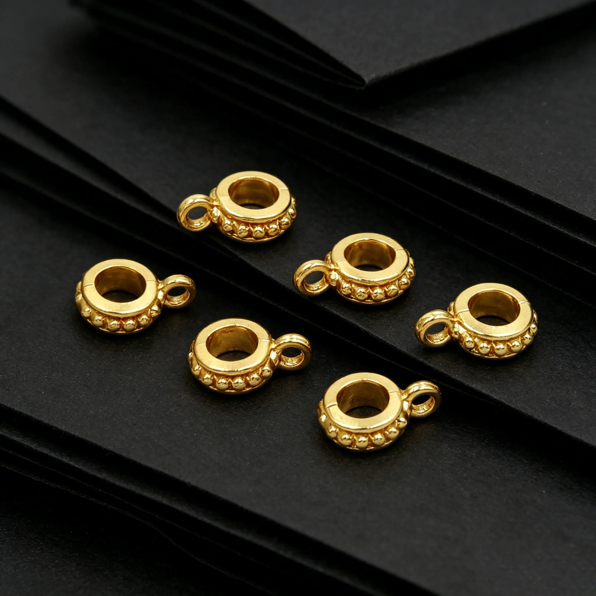 10/20 Stück runde Anhänger-Perlen-Verbinder-Charms für DIY-Halsketten, Armbänder, Schmuckherstellung, Zubehör, Komponenten, Bastelbedarf – Detail 4