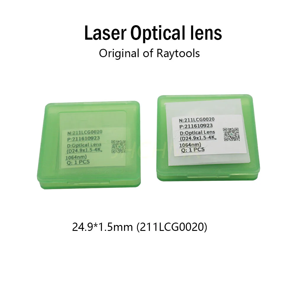 JHCHMX Raytools Optical Lens Windows 24.9*1.5/27.9*4.1mm 1064nm 211LCG0020 211LCG0037 for Raytools Fiber Laser Cutting Head