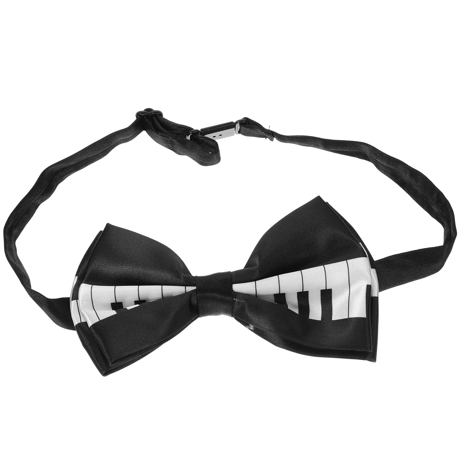 

Piano Tie Suit Bow Pre-tied Christmas Striped Wedding Music Halloween Clips for Girls Party Business