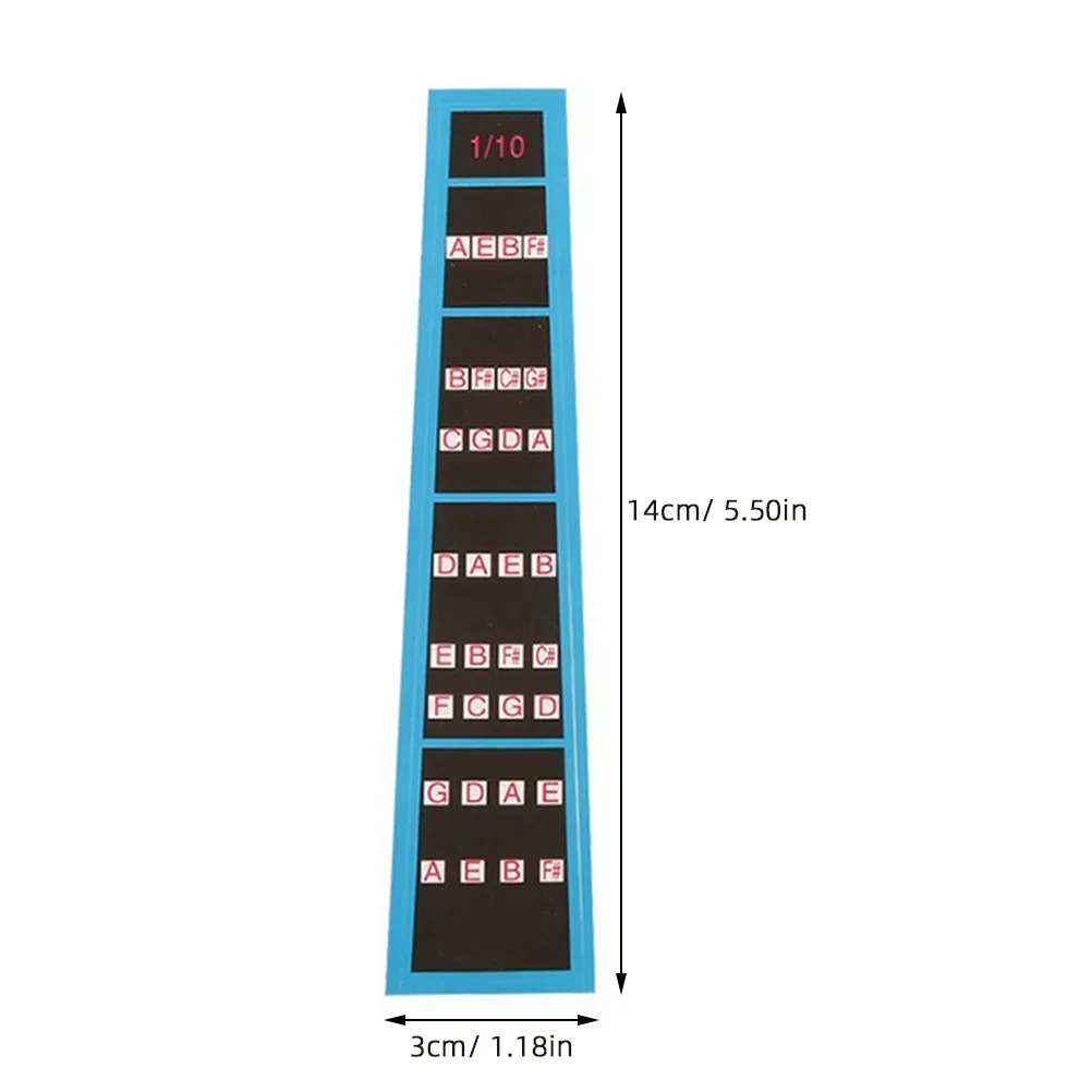 Violin Fret Guide Label Sticker Pack Paper Fingerboard Aid for Novice Players Easy Removal Strong Adhesion Violin Intonation