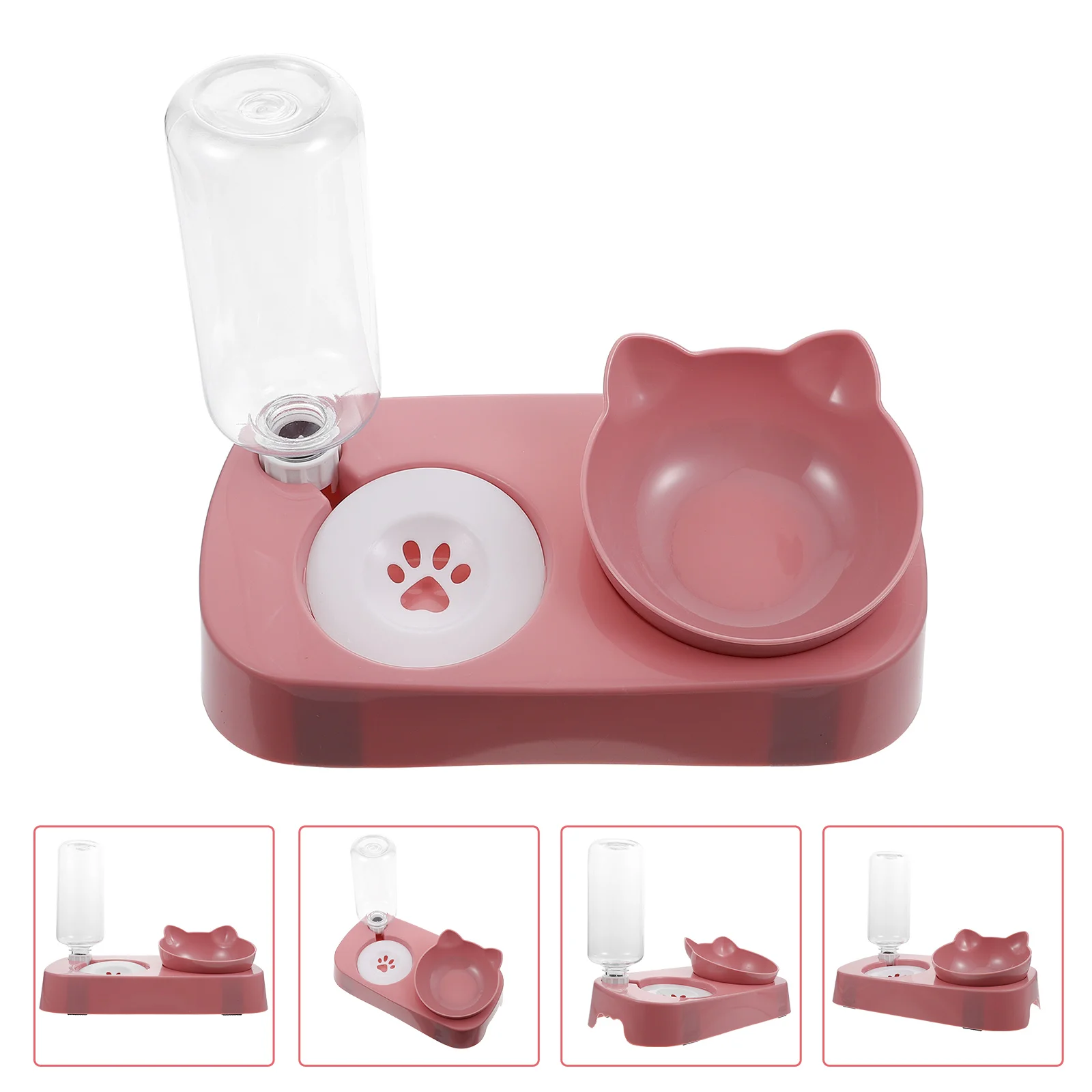 

Dual Feeder Shatter Proof Safe Supplies Cat Dog Rabbit Food Water Bowl Environmental Protection Automatic Dispenser Neck