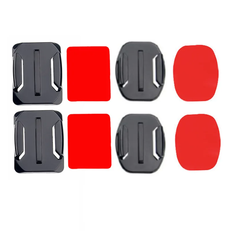 Adesivo 3M per superficie di montaggio curvo piatto per tavola da surf e casco per SJCAM EKEN SOOCOO Gopro DJI Accessori per fotocamera impermeabili