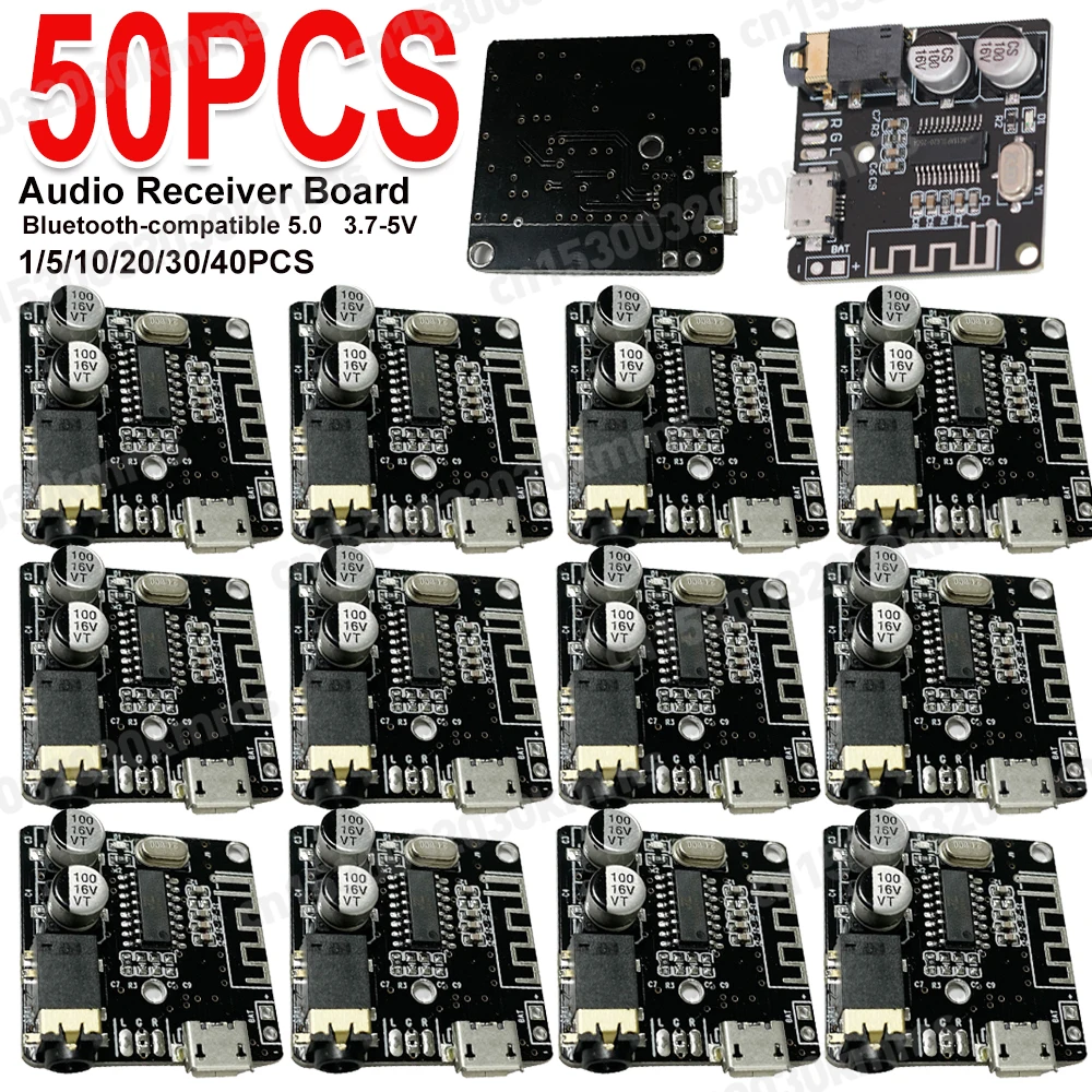 50-1pc Bluetooth-compatible Audio Receiver Board Bluetooth-Compatible 4.1 Car Speaker Amplifier BT5.0 MP3 Lossless Decoder Board