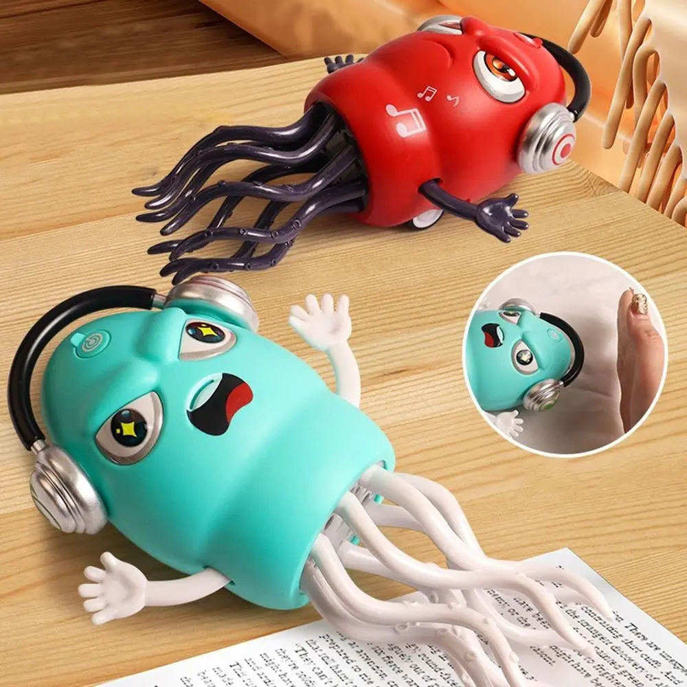 Pulvérisation magique danse poulpe jouet ramper danse évitement d'obstacles Auto-danse poulpe électrique perruque merveille poulpe jouet
