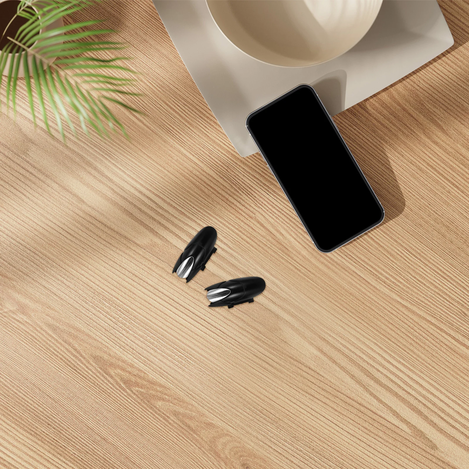 

1 Pair Mobile Game Controllers Physical Buttons Trigger For Shooting Games Compatible With Phone Tablet Gaming