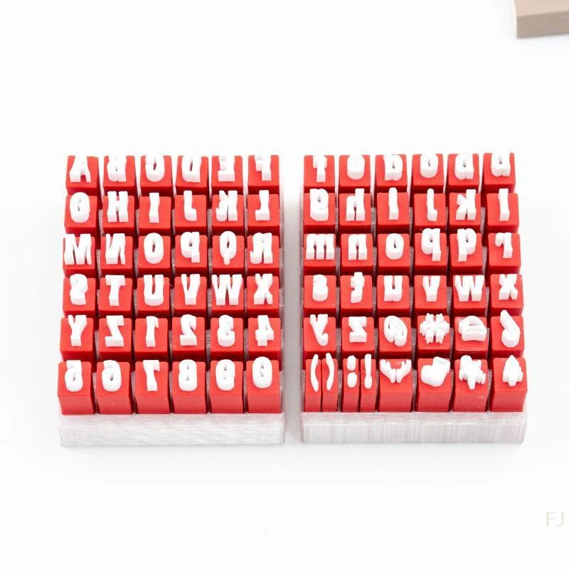 [YU]Christmas Style Alphabet Clay Stamp Set Lowercase Letters Mold For DIY Polymer Clay Pottery Handmade Craft Tools