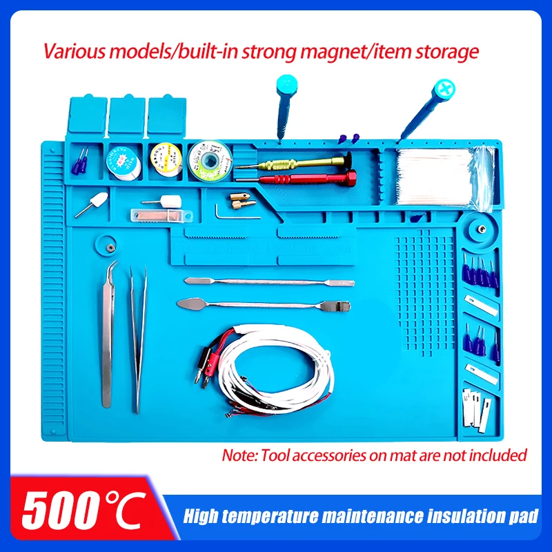 Repair Pad Insulation Heat-Resistant Soldering Station Silicon Soldering Mat Work Pad Desk Platform for BGA Soldering Station