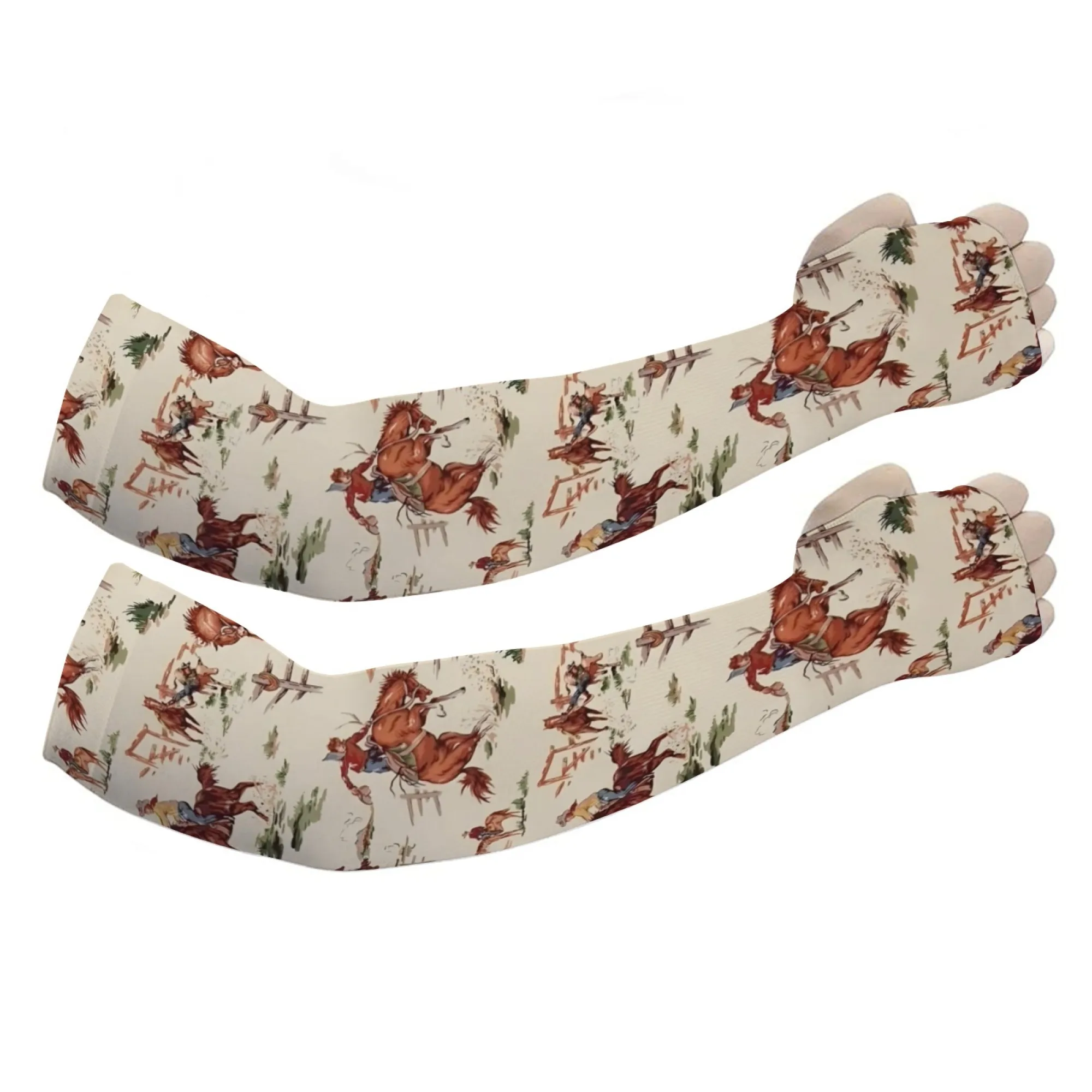 Wild West Cowboy Theme แขนแขนนุ่มสบายระบายอากาศได้ลื่น Unisex สวนกิจกรรมกลางแจ้งแขนป้องกันของขวัญ