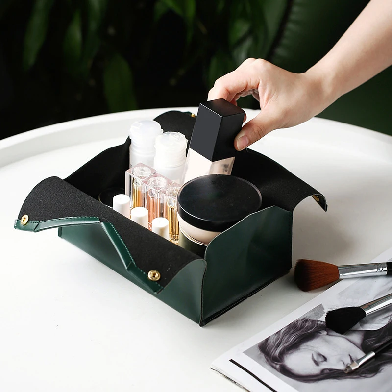 Leather Tissue Box Napkin Holder Car Tissue Box Home Living Room Holder Case Storage Hotel Carton Household Home Large Storage