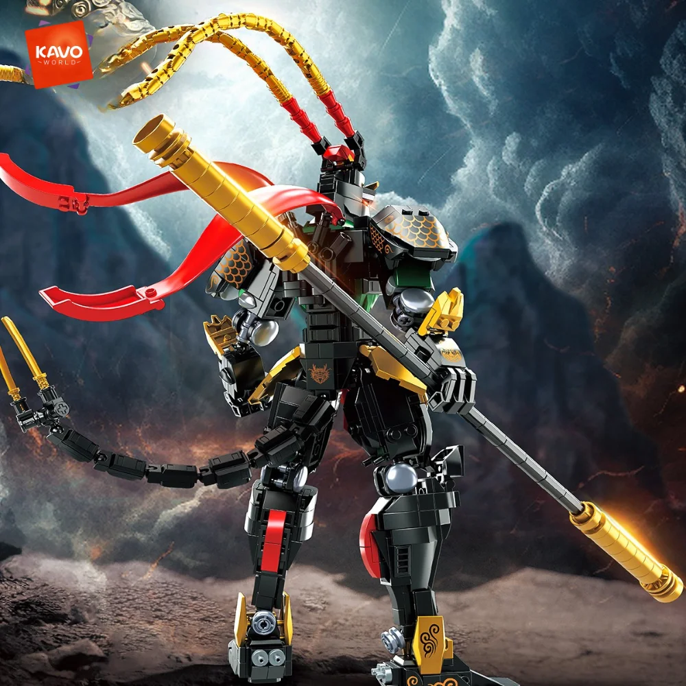 مجموعة مكعبات بناء ميكا على طر - مراجعة Model Kit Wukong وسعره