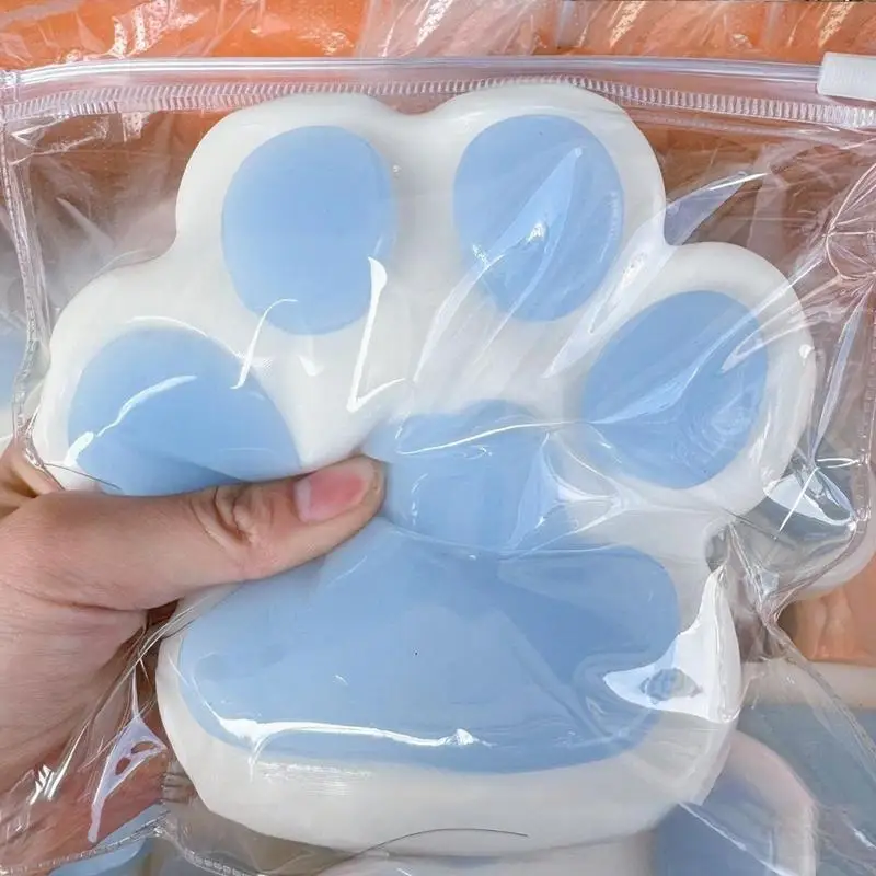 Big Cat Paw Silicone Squeeze Toy Antistress Slow Rebound Sensory Toys Cute Cat Claw Fidget Toy for Kids Adult Stress Relief Gift