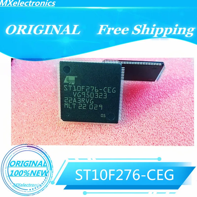 1PCS/LOT 100%NEW  ST10F276-CEG QFP-144 ST10F276 QFP144 Car computer board CPU common vulnerability