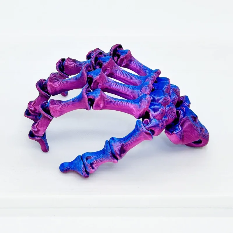 3D 프린팅 해골 손 할로윈 장식 호러 회전 피젯 토이 DIY 유령의 집 장식 소품, 무서운 선물용