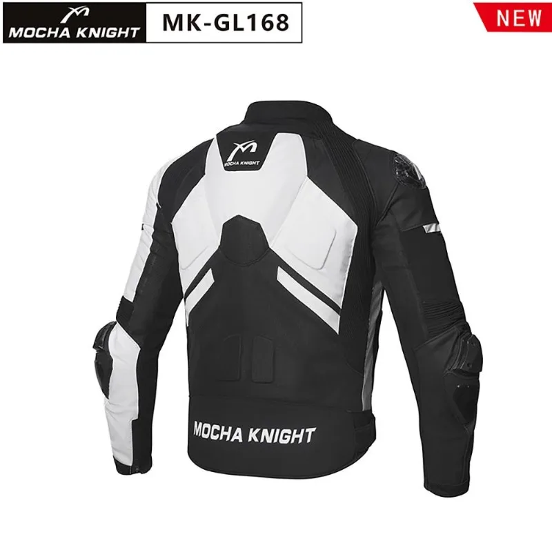 Pengcheng Mocha Knight Summer Motorcycle Breathable Cycling Suit Men's and Women's Locomotive Racing Suit Leather Mesh Hump