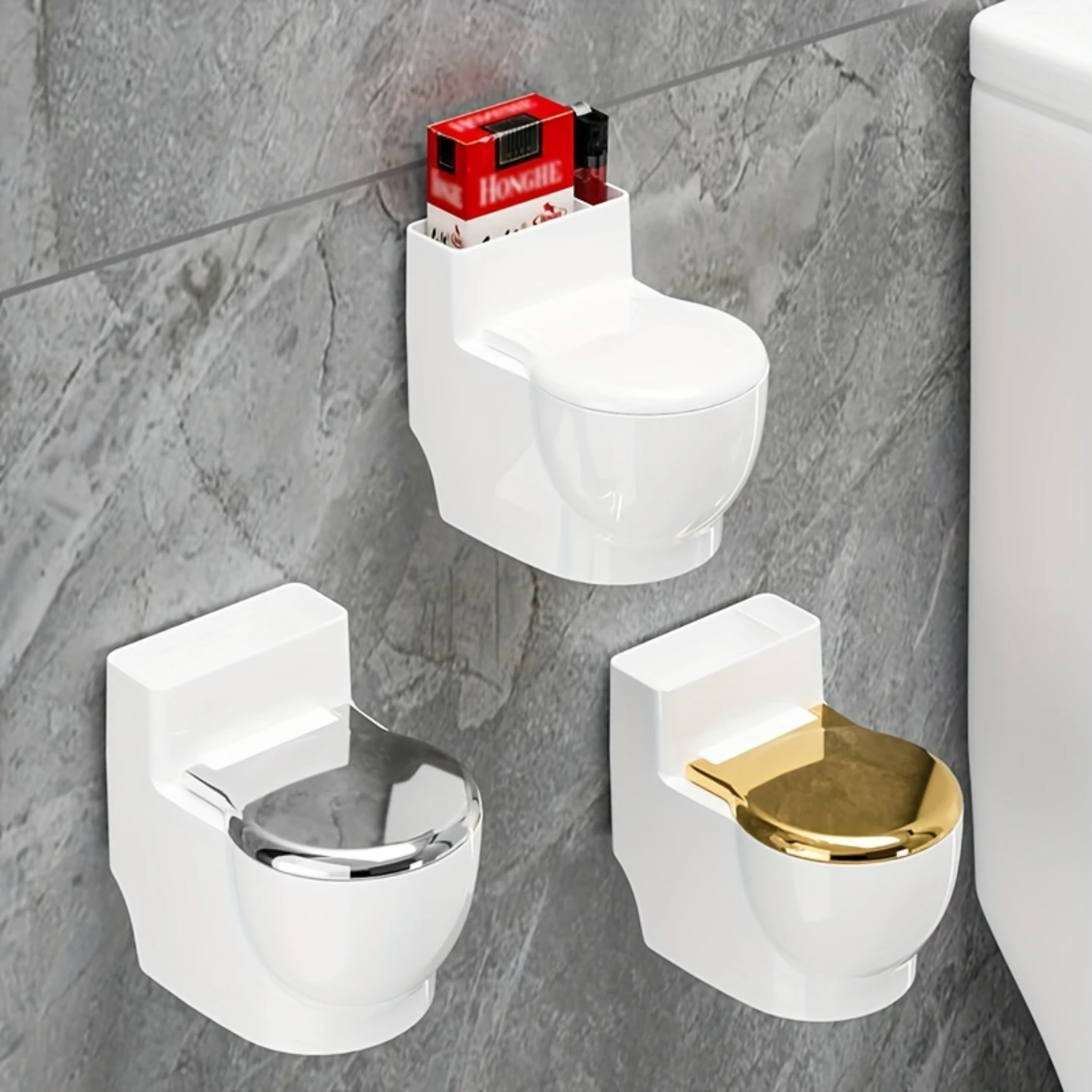 Premium Wall-mounted Toilet Ashtray - Stylish Decor for , Hotel & Office - Durable & Space-saving, Perfect Multi-functional Gift