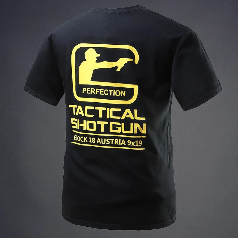2026 Military Enthusiast T-shirt Shooting Club Expansion Short-sleeved Men Base Shirt Outdoor Training Tactics Short-sleeved GYM