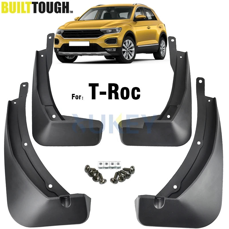 Set For Volkswagen VW T-ROC T Roc TRoc 2017 2018 2019 Car Mudguards Mud Flap Flaps Splash Guards Fender Mudflaps Car Accessories