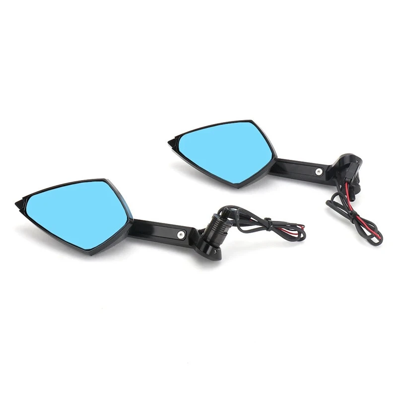 Motorcycle Integrated Turn Signal Mirrors Rearview Mirror With LED Light For DUCATI STREETFIGHTER V4 Streetfighter V4