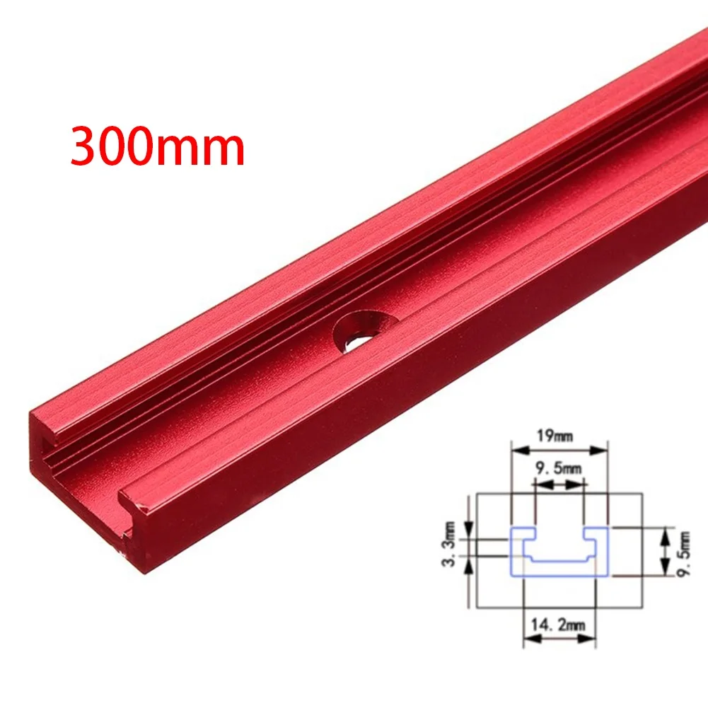 T Track Limiting Chute Woodworking Tool Aluminium Alloy Guide Rail Slot Miter Track Jig Miter Bar Slider Table Saw Router